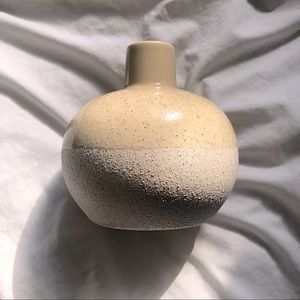 2/$15 Vase Beige Neutral Sand Flower Home Decor